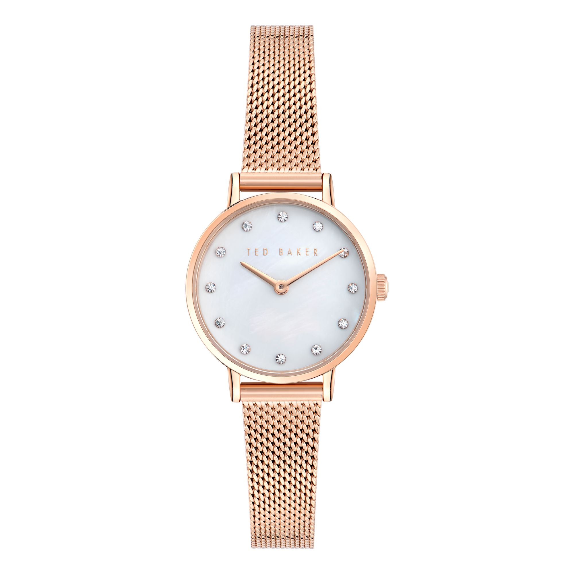 Ted Baker Stacie Women Mother Of Pearl White Round Dial Analog Watch