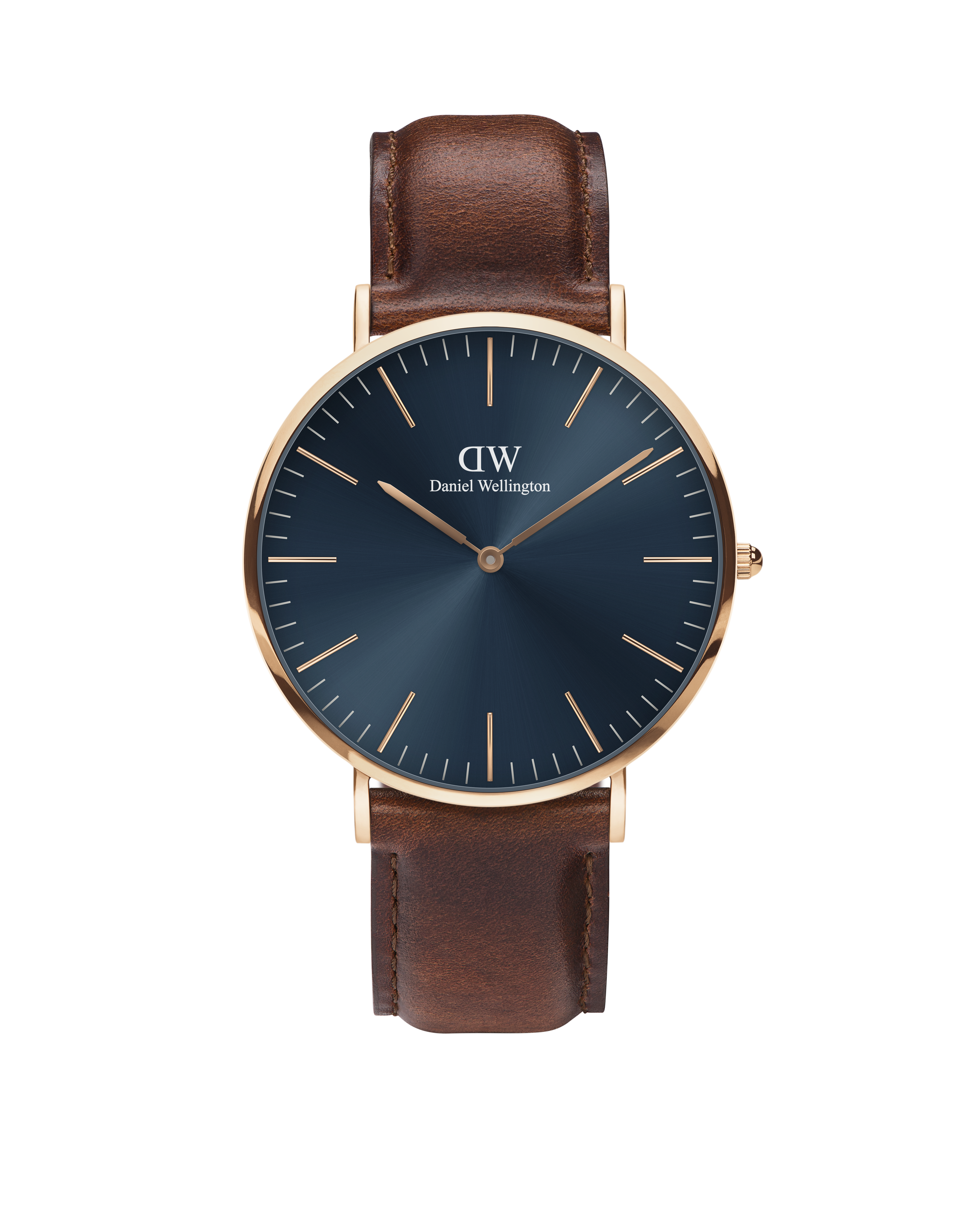 Daniel Wellington Classic St Mawes Blue Dial Round Case Quartz Men