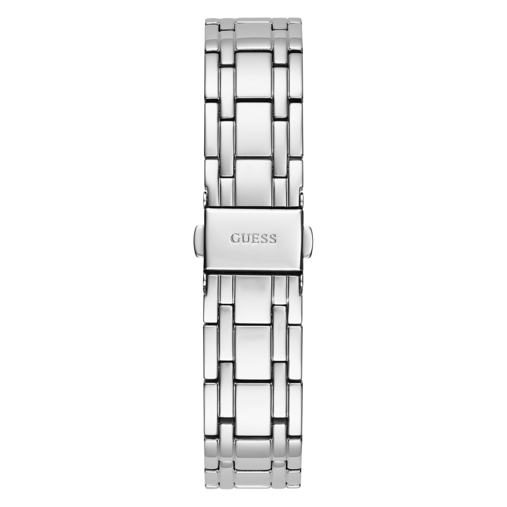 Guess Allara Women Silver Tone Round Dial Analog Watch