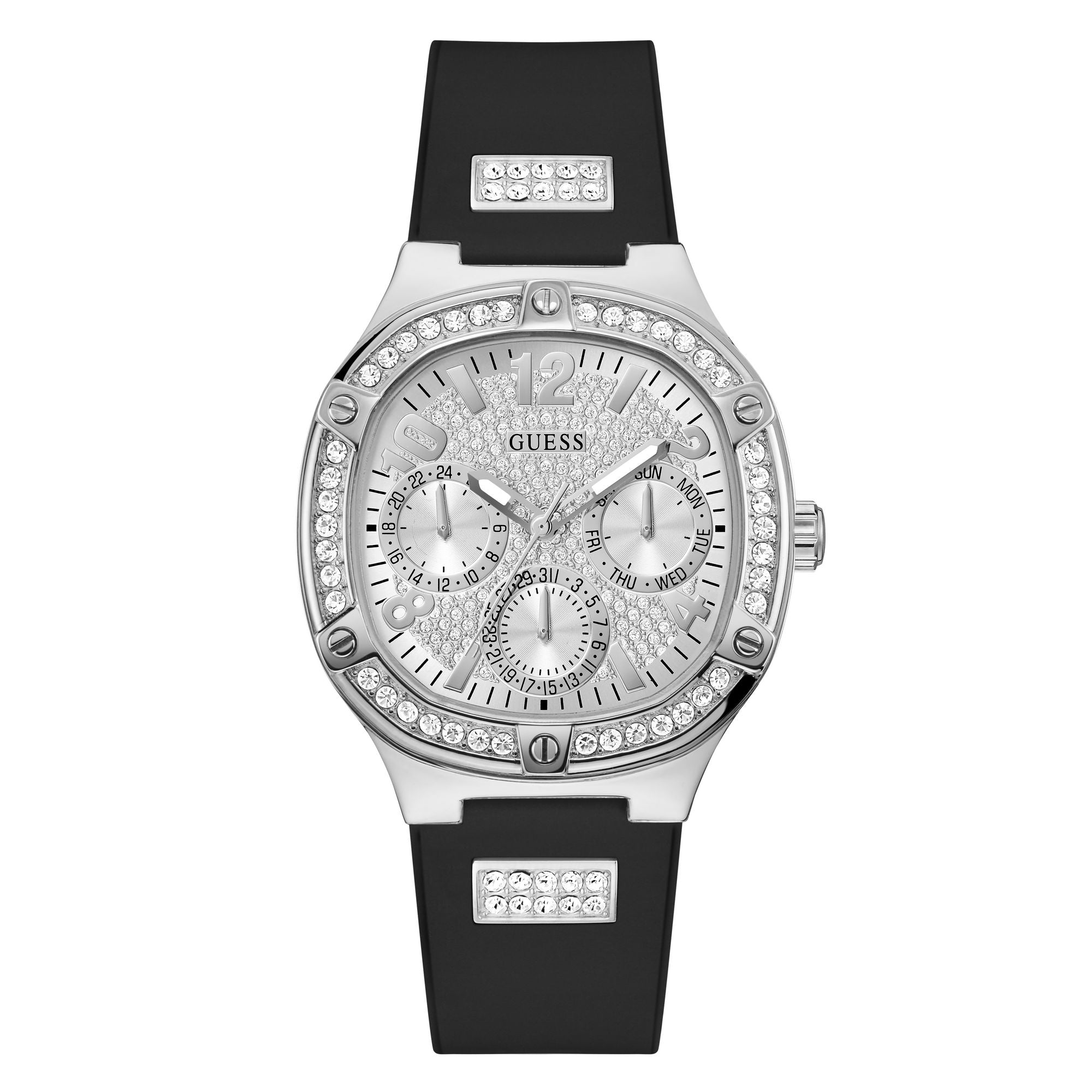 Guess Duchess Women Silver Tone Square Dial Analog Watch