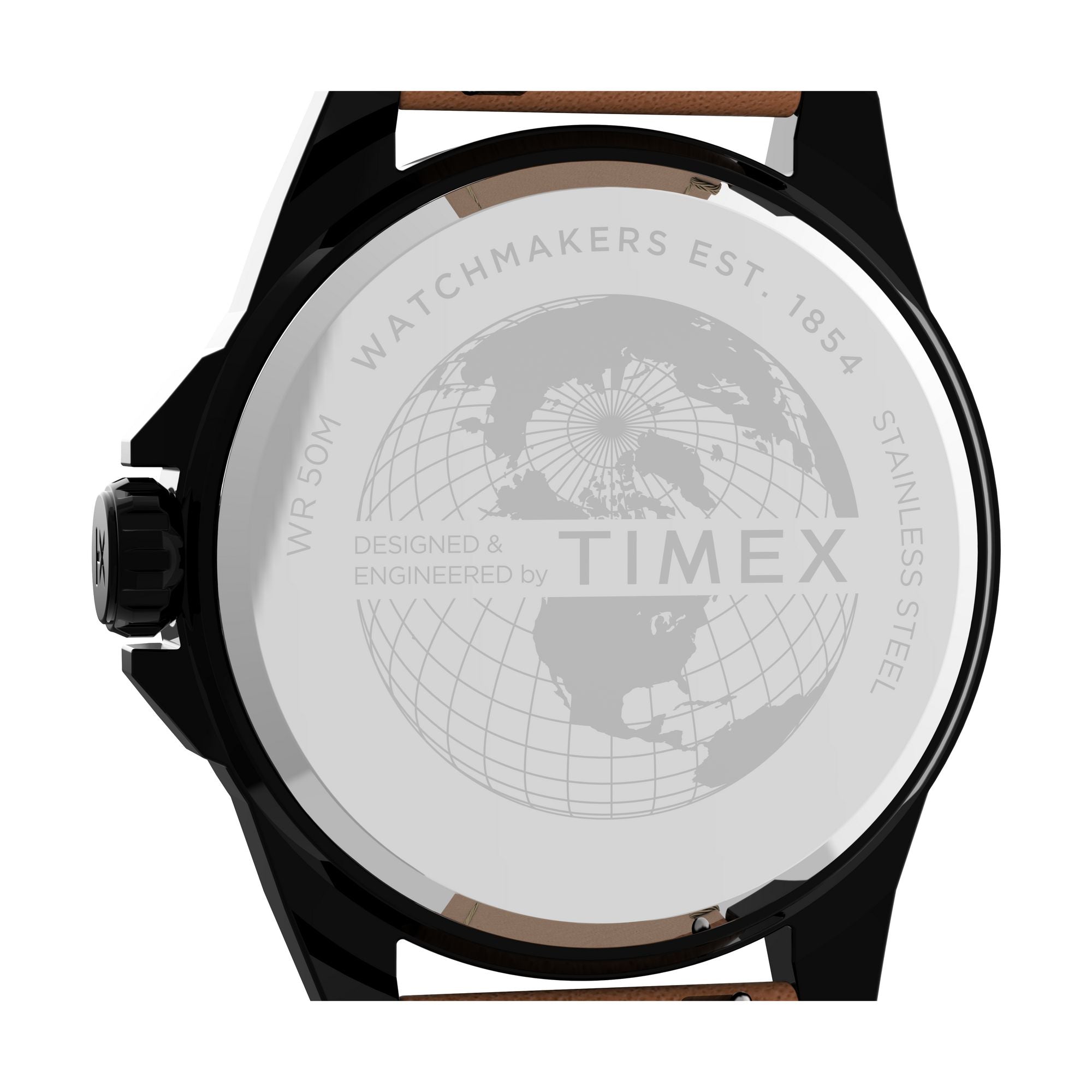 Timex Trend Black Dial Octogonal Case Quartz Analog Men Watch