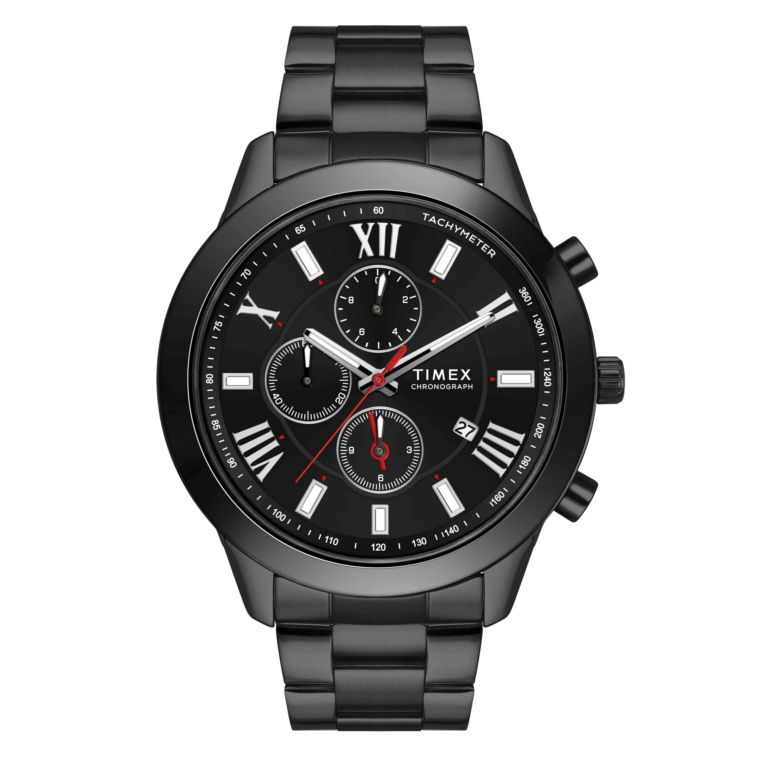 Black timex watch best sale