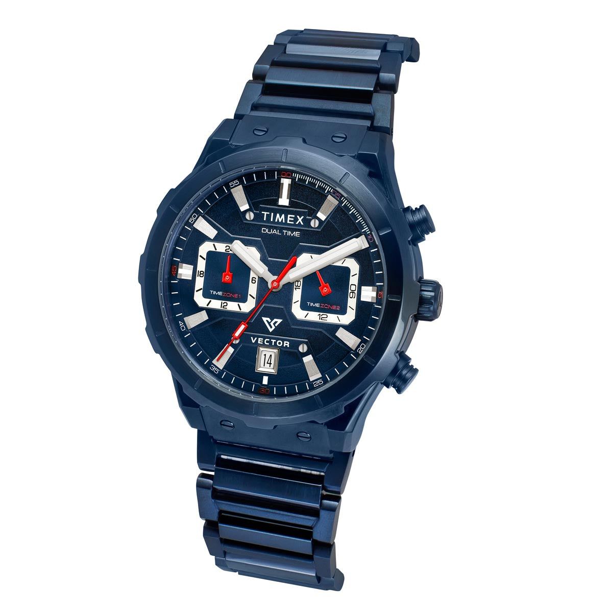 Timex Men Blue Round Dial Analog Watch