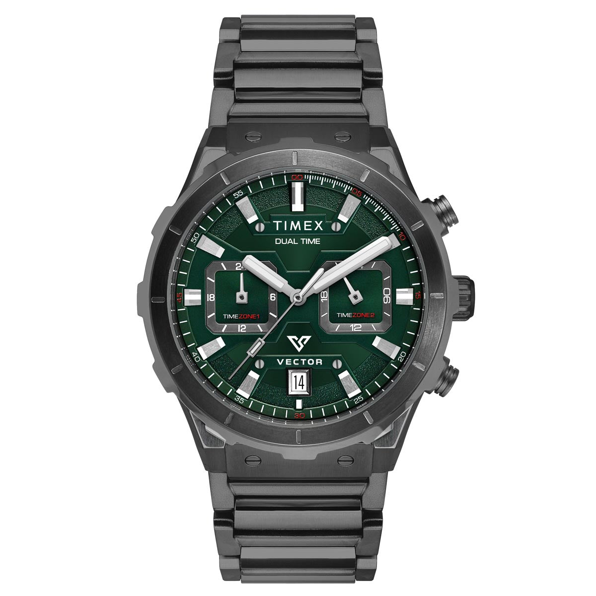 Timex Men Green Round Dial Analog Watch