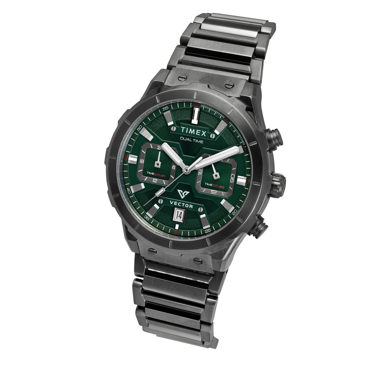 Timex Men Green Round Dial Analog Watch