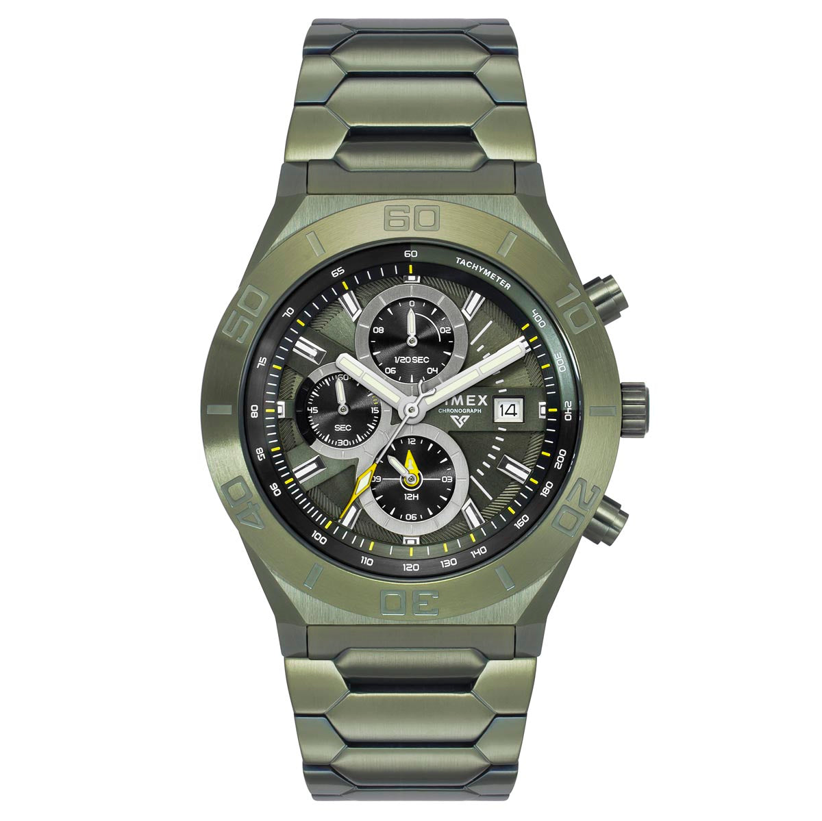 Timex Men Green Round Dial Analog Watch