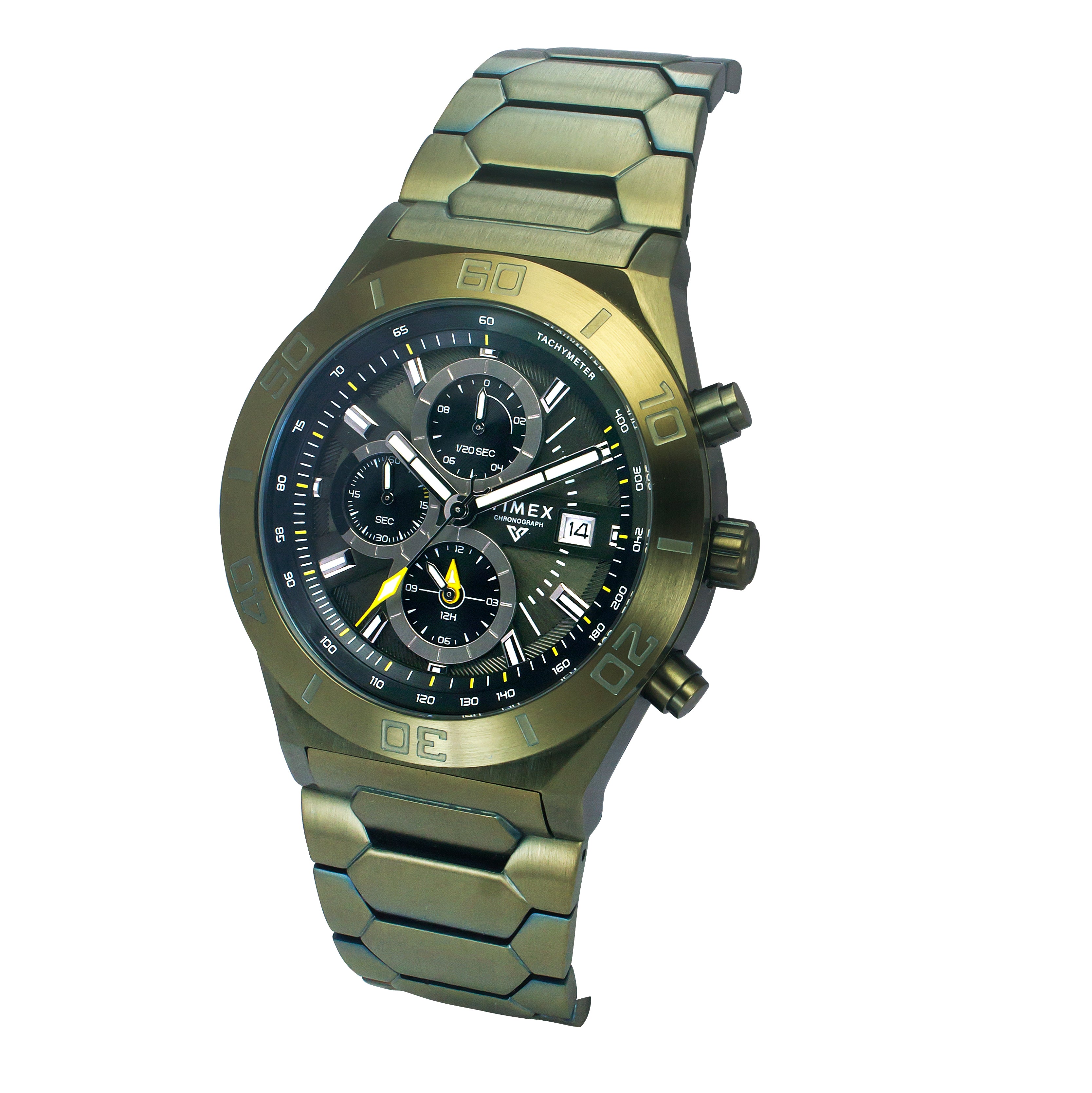 Timex Men Green Round Dial Analog Watch