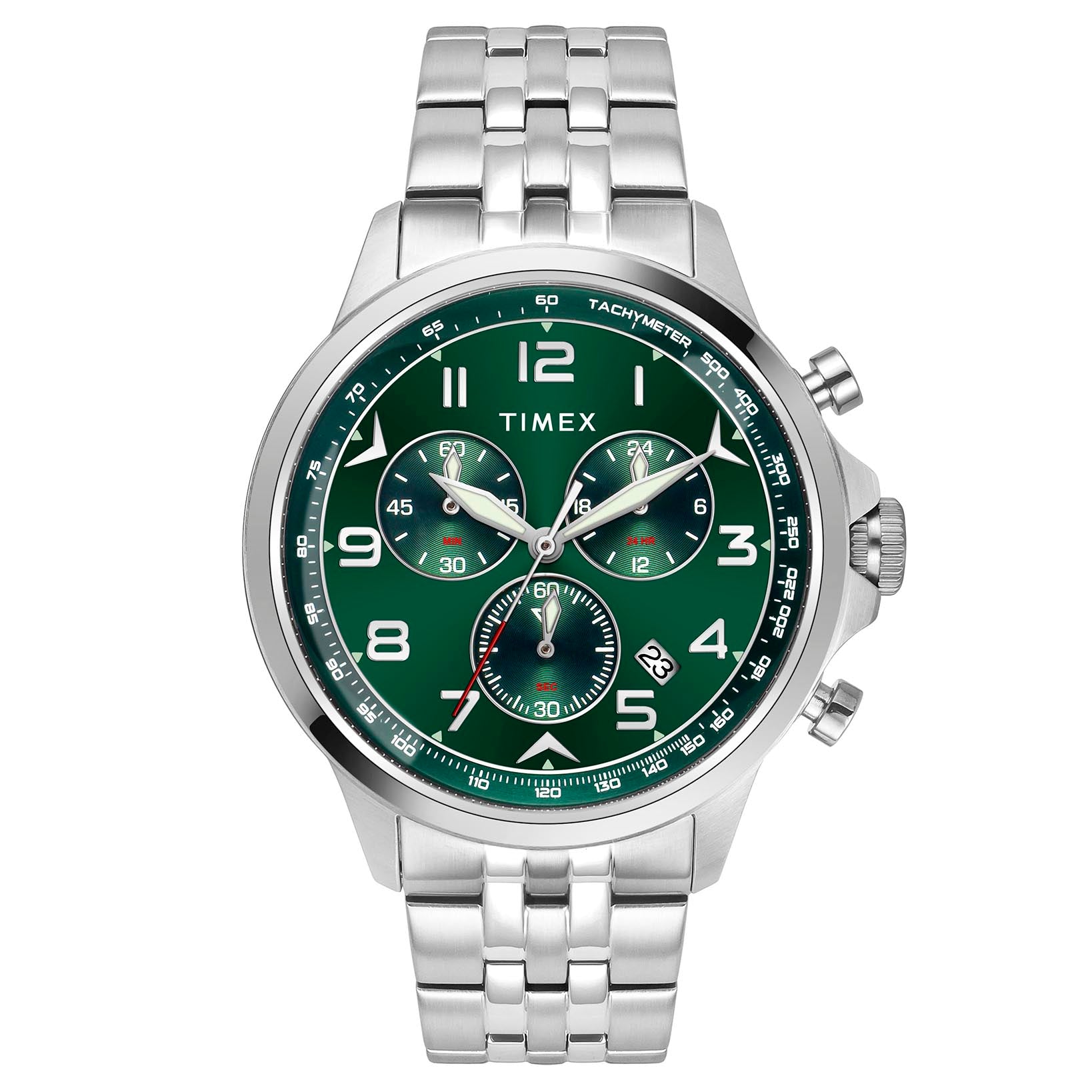 Timex Men Green Round Dial Analog Watch