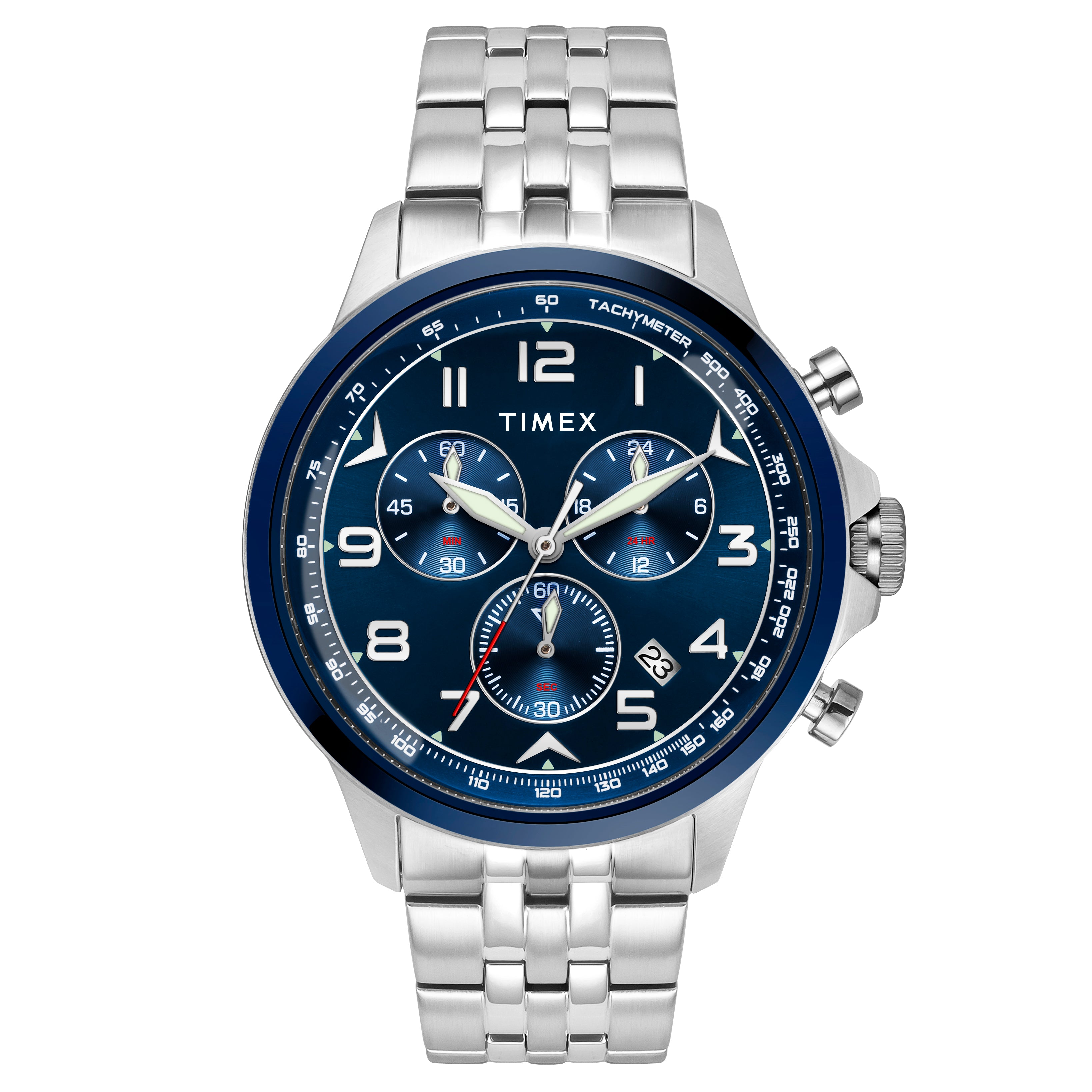 Timex Men Blue Round Dial Analog Watch