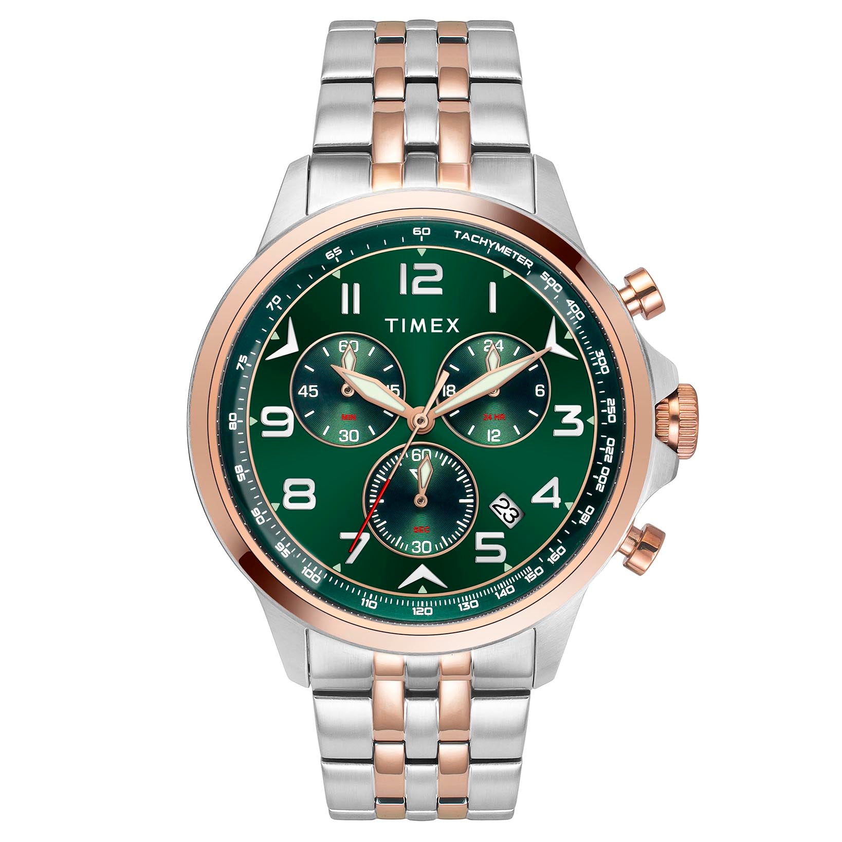 Timex Men Green Round Dial Analog Watch