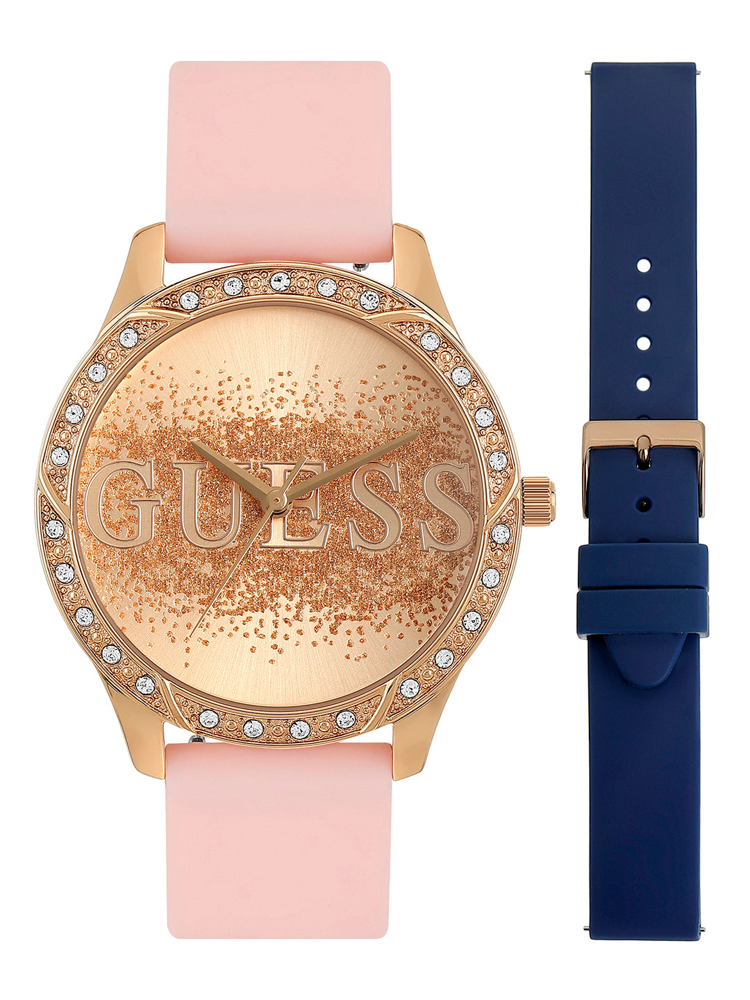 Guess G Spark Rose Gold Round Dial Quartz Analog Women Watch