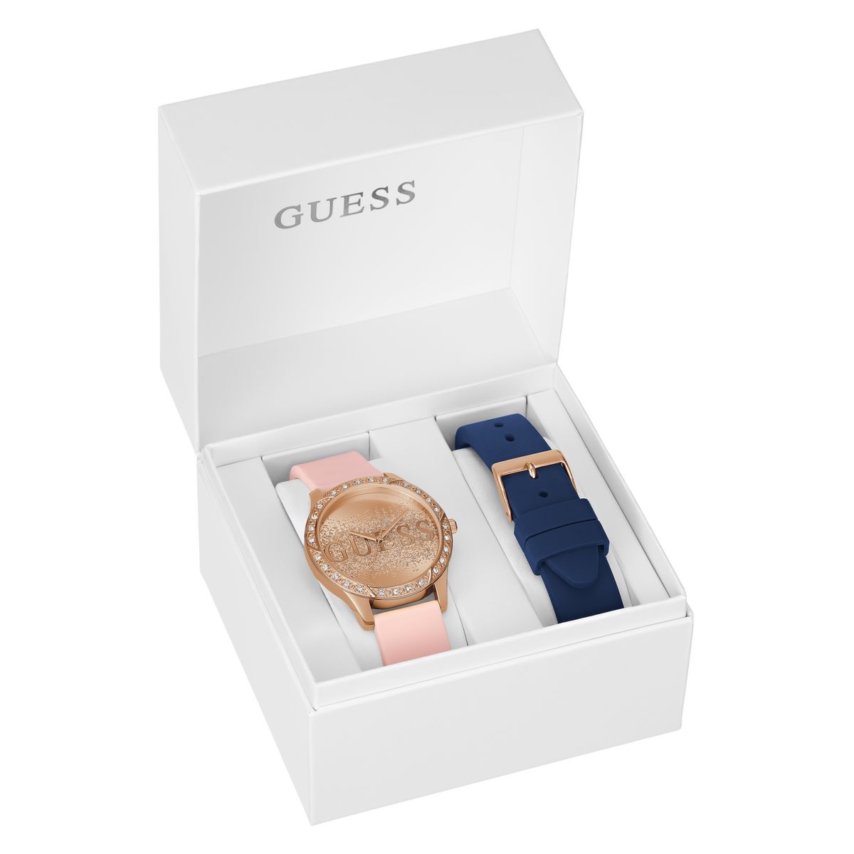 Guess G Spark Rose Gold Round Dial Quartz Analog Women Watch