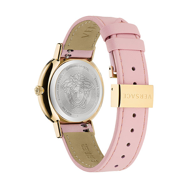 Versace Women Pink Dial Quartz Watch