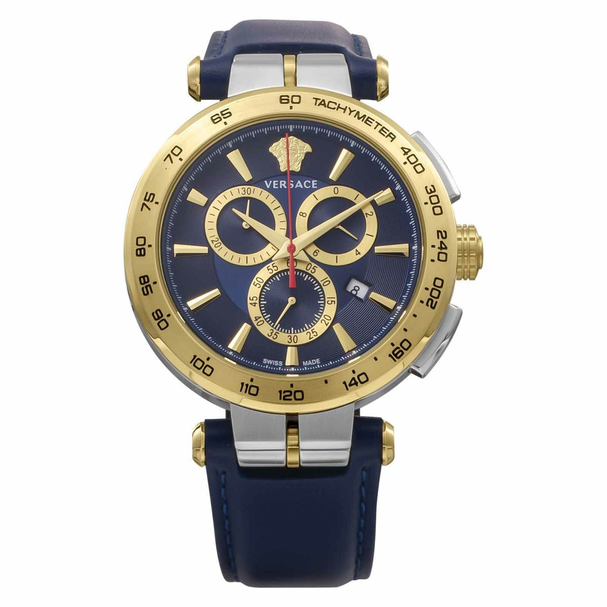 Versace Aion Chronograoh Blue Round Dial Quartz Analog Men Watch