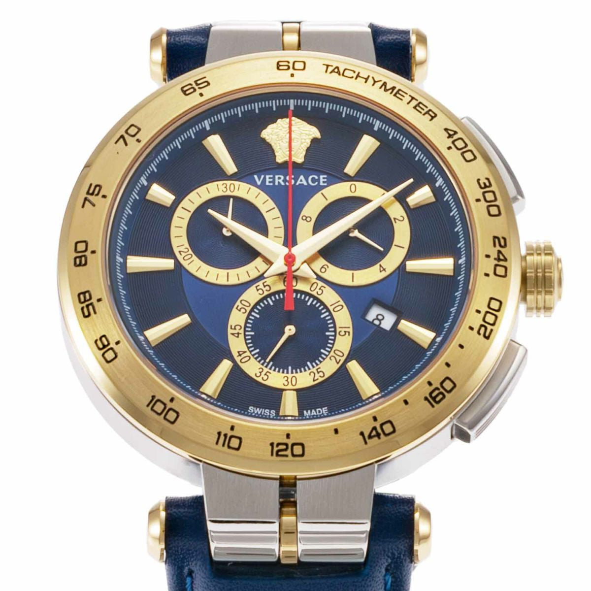 Versace Aion Chronograoh Blue Round Dial Quartz Analog Men Watch