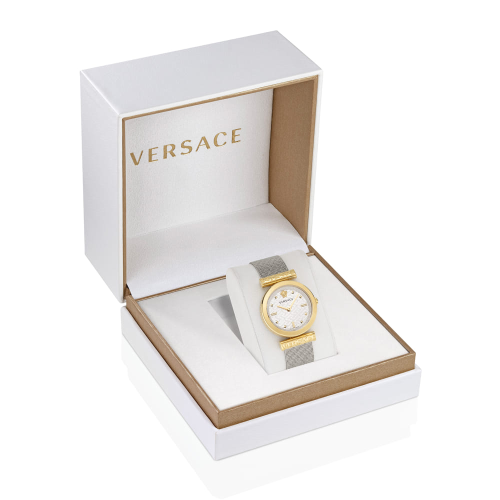 Versace Essential Quartz White Dial Ladies Watch VEK400721 7630030583193 -  Watches, Essential - Jomashop