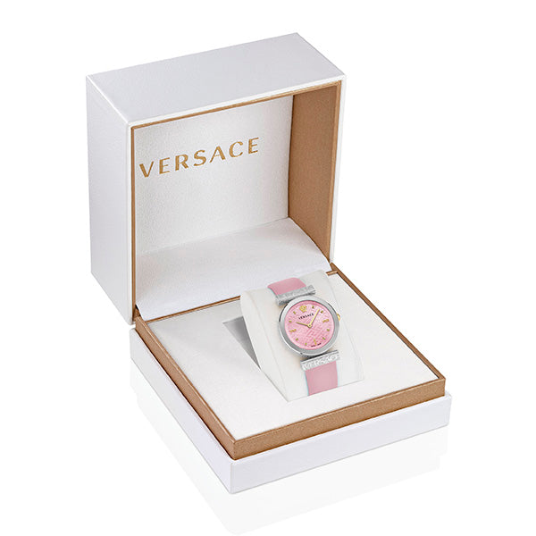 Versace Women Pink Dial Quartz Watch