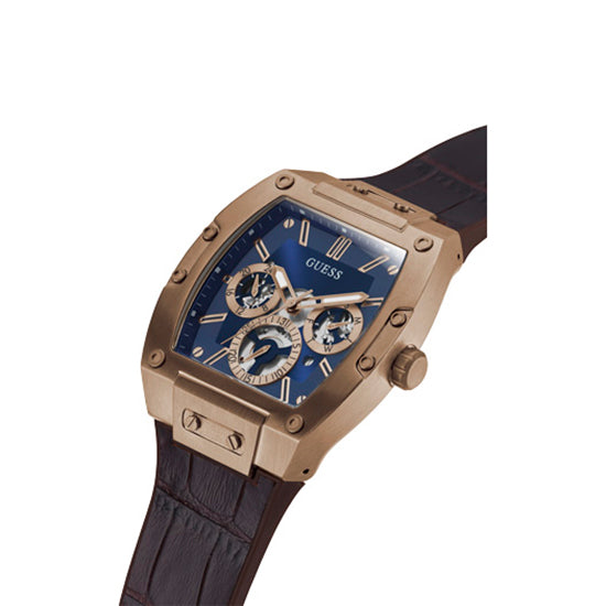 Guess Phoenix GW0202 Men Multi-Function – Blue - Watches Dial Just Tonneau Case Watch