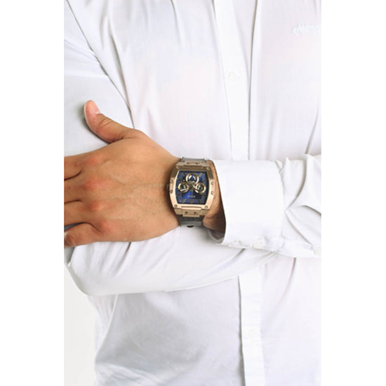 Guess Phoenix Blue Dial Tonneau Men Multi-Function – Watches GW0202 - Just Case Watch