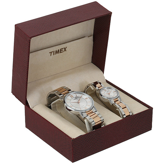 Timex couple watches rose gold sale