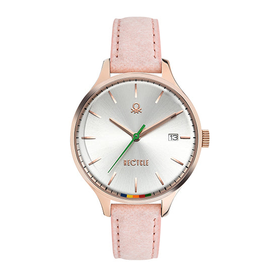 United Colors of Benetton Social Silver Dial Round Case Quartz Analog At JUST WATCHES